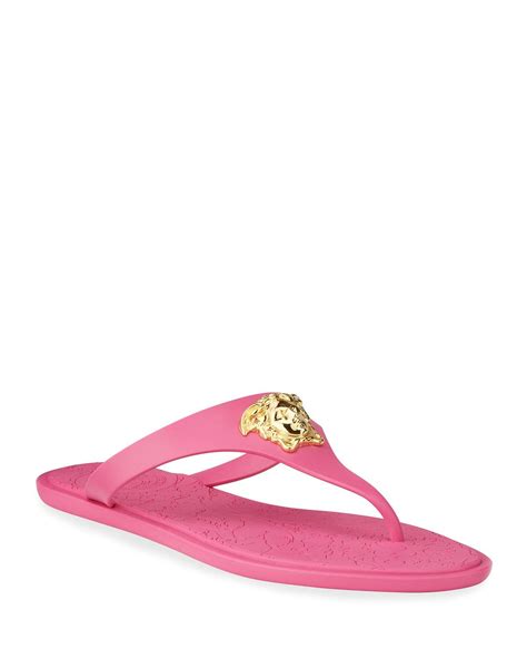 pink versace thong sandals|Versace sandals on sale.